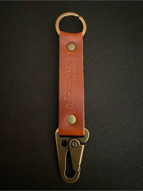 Portland Leather Goods Long PLG Keychain - Madrone.